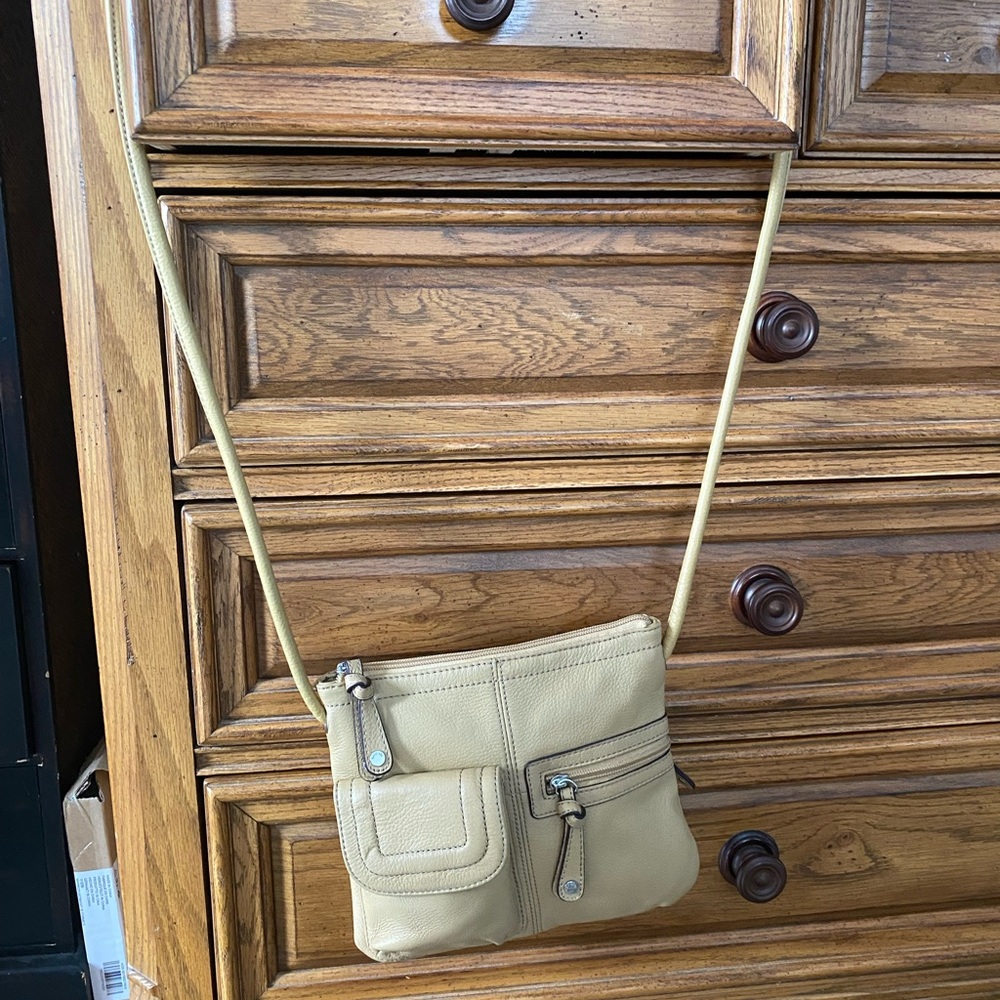 Tan Tignanello crossbody purse